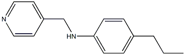 4-propyl-N-(pyridin-4-ylmethyl)aniline Struktur