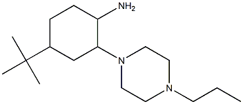 4-tert-Butyl-2-(4-propyl-piperazin-1-yl)-cyclohexylamine Struktur