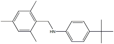 4-tert-butyl-N-[(2,4,6-trimethylphenyl)methyl]aniline Struktur