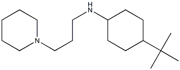 4-tert-butyl-N-[3-(piperidin-1-yl)propyl]cyclohexan-1-amine Struktur