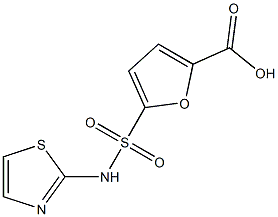 5-(1,3-thiazol-2-ylsulfamoyl)furan-2-carboxylic acid Struktur