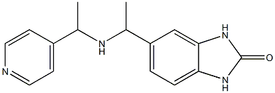 5-(1-{[1-(pyridin-4-yl)ethyl]amino}ethyl)-2,3-dihydro-1H-1,3-benzodiazol-2-one Struktur