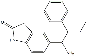 5-(1-amino-2-phenylbutyl)-2,3-dihydro-1H-indol-2-one Struktur