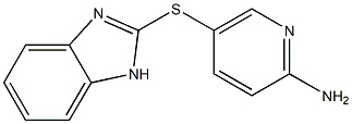 5-(1H-1,3-benzodiazol-2-ylsulfanyl)pyridin-2-amine Struktur