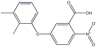 5-(2,3-dimethylphenoxy)-2-nitrobenzoic acid Struktur