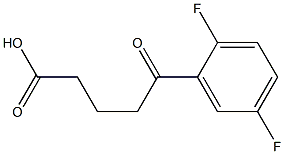 5-(2,5-difluorophenyl)-5-oxopentanoic acid Struktur