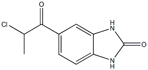 5-(2-chloropropanoyl)-2,3-dihydro-1H-1,3-benzodiazol-2-one Struktur