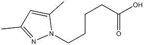 5-(3,5-dimethyl-1H-pyrazol-1-yl)pentanoic acid Struktur