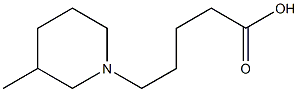 5-(3-methylpiperidin-1-yl)pentanoic acid Struktur