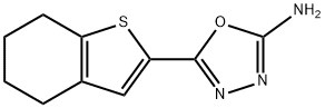 5-(4,5,6,7-tetrahydro-1-benzothiophen-2-yl)-1,3,4-oxadiazol-2-amine Struktur