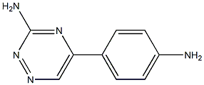 5-(4-aminophenyl)-1,2,4-triazin-3-amine Struktur