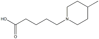 5-(4-methylpiperidin-1-yl)pentanoic acid Struktur