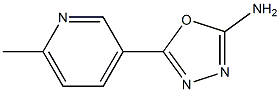 5-(6-methylpyridin-3-yl)-1,3,4-oxadiazol-2-amine Struktur