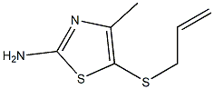 5-(allylthio)-4-methyl-1,3-thiazol-2-amine Struktur