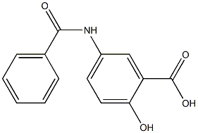 5-(benzoylamino)-2-hydroxybenzoic acid Struktur