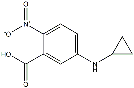 5-(cyclopropylamino)-2-nitrobenzoic acid Struktur