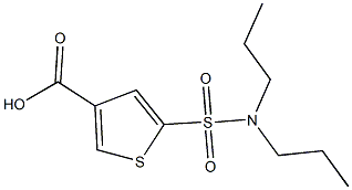 5-(dipropylsulfamoyl)thiophene-3-carboxylic acid Struktur