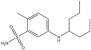 5-(heptan-4-ylamino)-2-methylbenzene-1-sulfonamide Struktur