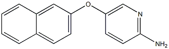 5-(naphthalen-2-yloxy)pyridin-2-amine Struktur