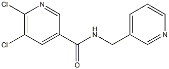 5,6-dichloro-N-(pyridin-3-ylmethyl)pyridine-3-carboxamide Struktur