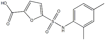 5-[(2,4-dimethylphenyl)sulfamoyl]furan-2-carboxylic acid Struktur