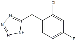 5-[(2-chloro-4-fluorophenyl)methyl]-1H-1,2,3,4-tetrazole Struktur