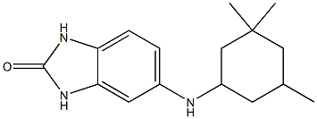 5-[(3,3,5-trimethylcyclohexyl)amino]-2,3-dihydro-1H-1,3-benzodiazol-2-one Struktur