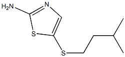 5-[(3-methylbutyl)thio]-1,3-thiazol-2-amine Struktur