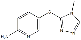 5-[(4-methyl-4H-1,2,4-triazol-3-yl)sulfanyl]pyridin-2-amine Struktur