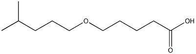 5-[(4-methylpentyl)oxy]pentanoic acid Struktur