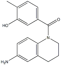 5-[(6-amino-1,2,3,4-tetrahydroquinolin-1-yl)carbonyl]-2-methylphenol Struktur