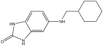 5-[(cyclohexylmethyl)amino]-2,3-dihydro-1H-1,3-benzodiazol-2-one Struktur