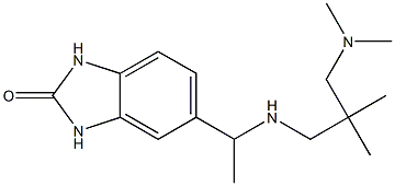 5-[1-({2-[(dimethylamino)methyl]-2-methylpropyl}amino)ethyl]-2,3-dihydro-1H-1,3-benzodiazol-2-one Struktur