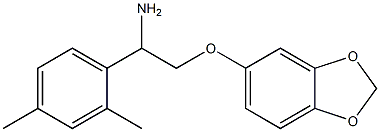 5-[2-amino-2-(2,4-dimethylphenyl)ethoxy]-2H-1,3-benzodioxole Struktur