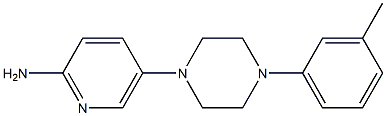 5-[4-(3-methylphenyl)piperazin-1-yl]pyridin-2-amine Struktur