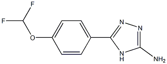 5-[4-(difluoromethoxy)phenyl]-4H-1,2,4-triazol-3-amine Struktur