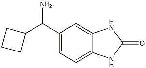 5-[amino(cyclobutyl)methyl]-2,3-dihydro-1H-1,3-benzodiazol-2-one Struktur