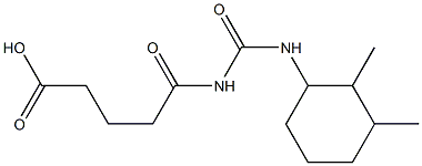 5-{[(2,3-dimethylcyclohexyl)carbamoyl]amino}-5-oxopentanoic acid Struktur