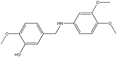 5-{[(3,4-dimethoxyphenyl)amino]methyl}-2-methoxyphenol Struktur