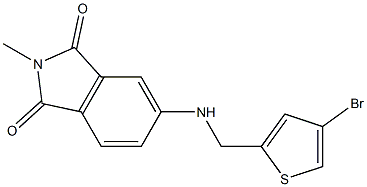 5-{[(4-bromothiophen-2-yl)methyl]amino}-2-methyl-2,3-dihydro-1H-isoindole-1,3-dione Struktur