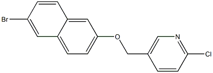 5-{[(6-bromonaphthalen-2-yl)oxy]methyl}-2-chloropyridine Struktur