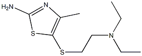 5-{[2-(diethylamino)ethyl]thio}-4-methyl-1,3-thiazol-2-amine Struktur