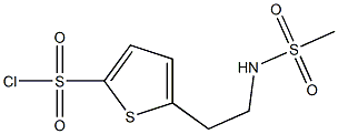 5-{2-[(methylsulfonyl)amino]ethyl}thiophene-2-sulfonyl chloride Struktur