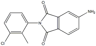 5-amino-2-(3-chloro-2-methylphenyl)-2,3-dihydro-1H-isoindole-1,3-dione Struktur