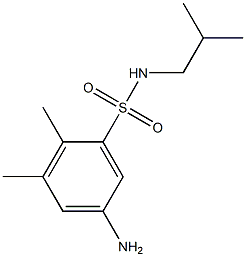 5-amino-2,3-dimethyl-N-(2-methylpropyl)benzene-1-sulfonamide Struktur