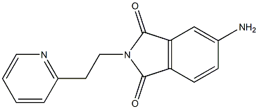 5-amino-2-[2-(pyridin-2-yl)ethyl]-2,3-dihydro-1H-isoindole-1,3-dione Struktur