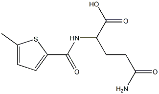 5-amino-2-{[(5-methylthien-2-yl)carbonyl]amino}-5-oxopentanoic acid Struktur