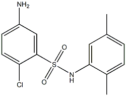 5-amino-2-chloro-N-(2,5-dimethylphenyl)benzene-1-sulfonamide Struktur