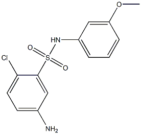 5-amino-2-chloro-N-(3-methoxyphenyl)benzene-1-sulfonamide Struktur