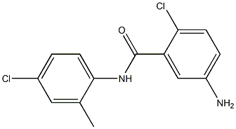 5-amino-2-chloro-N-(4-chloro-2-methylphenyl)benzamide Struktur